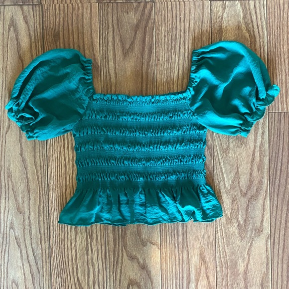 jade green HYFVE crop top size large - Picture 2 of 3